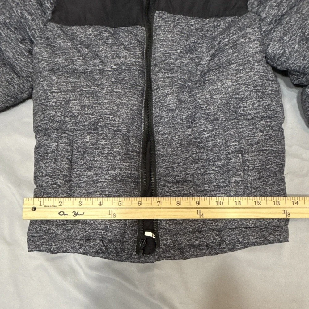 Eddie Bauer Toddler Hooded Puffer Jacket Black/Gray 3T Zip Lined